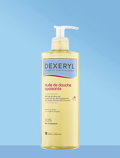 Huile de douche apaisante