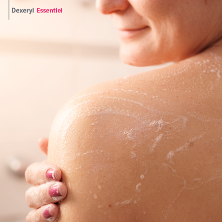 crème de douche apaisante