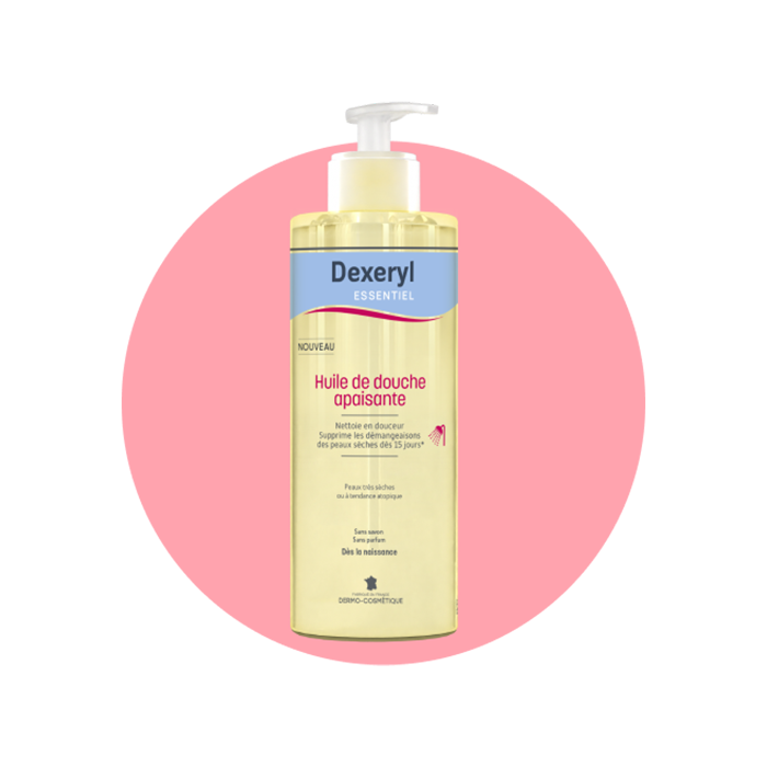 Huile de douche apaisante