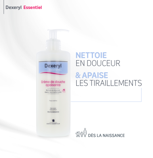 Crème de douche apaisante