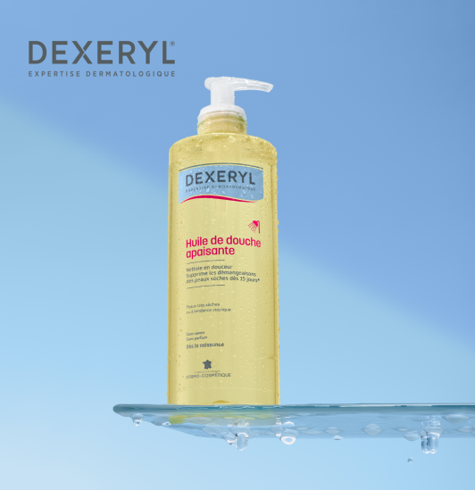 Huile de douche apaisante