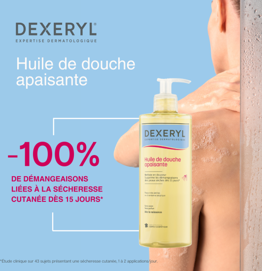 Huile de douche apaisante