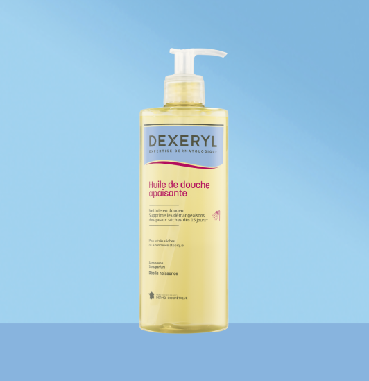 Huile de douche apaisante