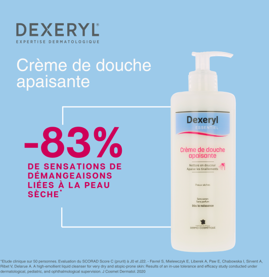 Crème de douche apaisante