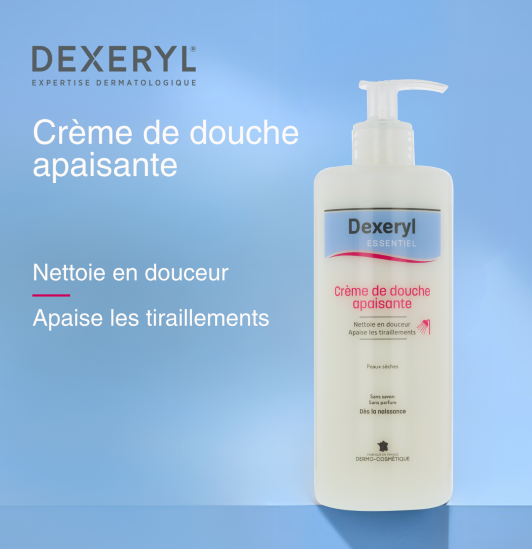 Crème de douche apaisante