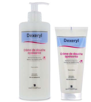 Crème de douche apaisante
