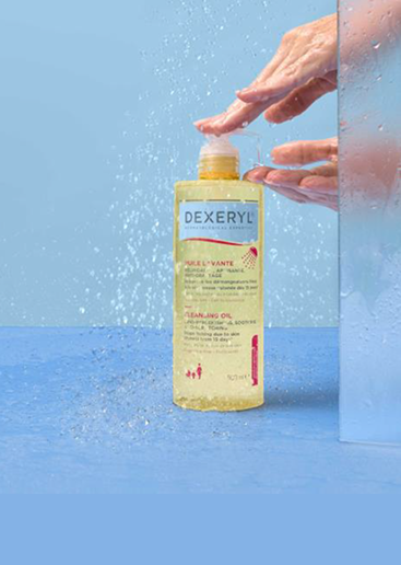 Huile de douche apaisante